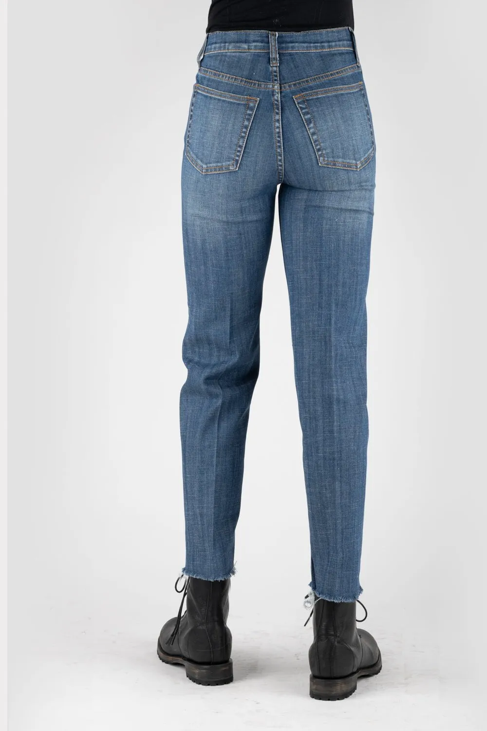 Stetson Womens Blue Cotton Blend 915 High Rise Jeans Fast Match