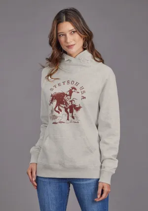 Premium Texture Stetson Womens Lady Bronc Rider Off White Cotton Blend Hoodie Stetson Womens Lady Bronc Rider Off White Cotton Blend Hoodie Traveler Gear Nature Lover Night Out Trend Setter Smart Casual Classic Wear