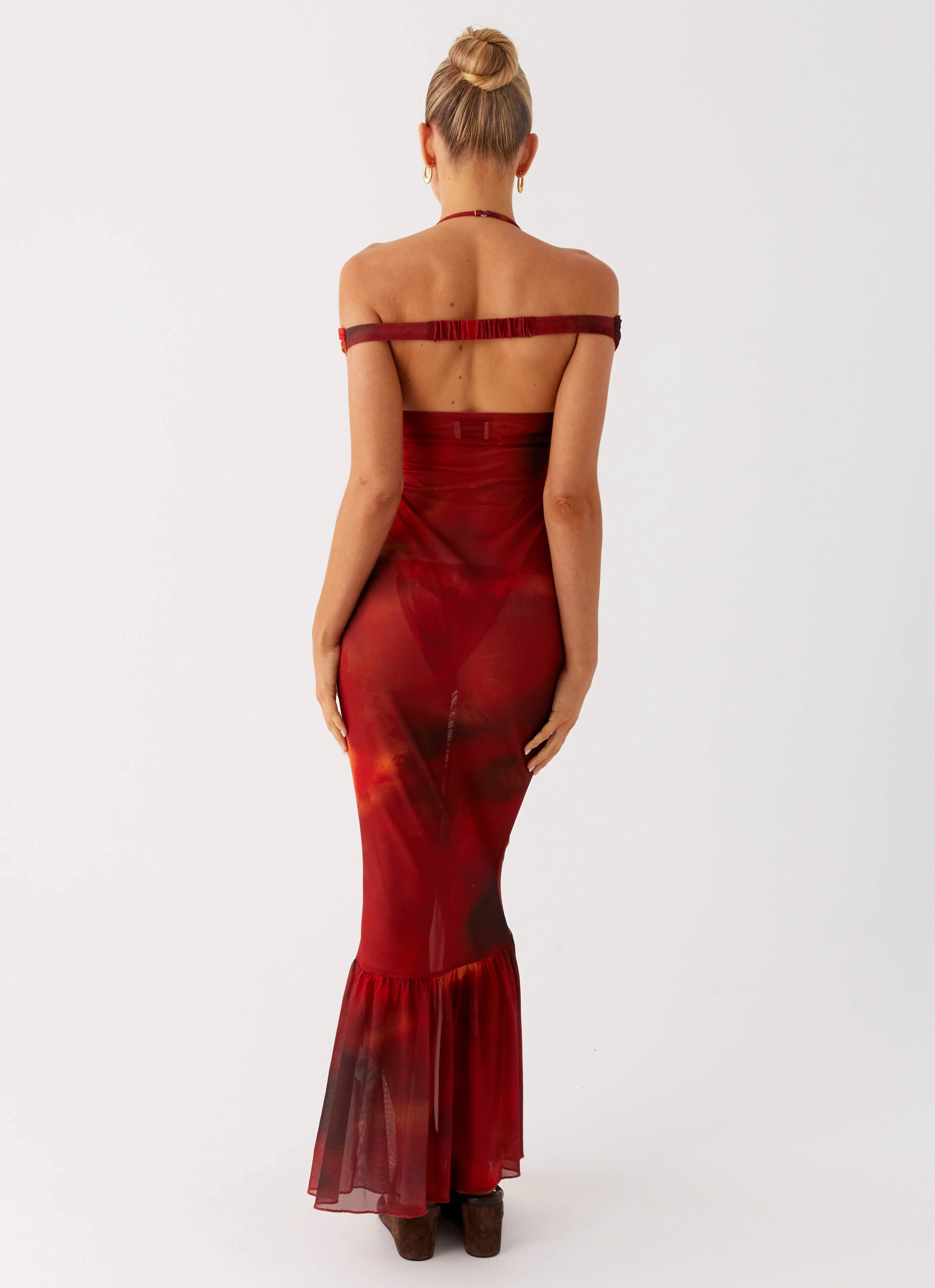 All Inclusive Love Me Not Maxi Dress - Scarlet Blur