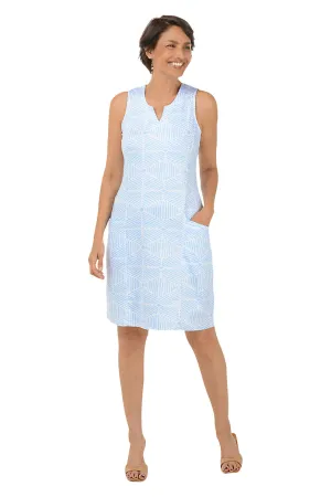 Pretty Goods Soundwaves Double Pocket Sleeveless Dress Day Romance Soundwaves Double Pocket Sleeveless Dress