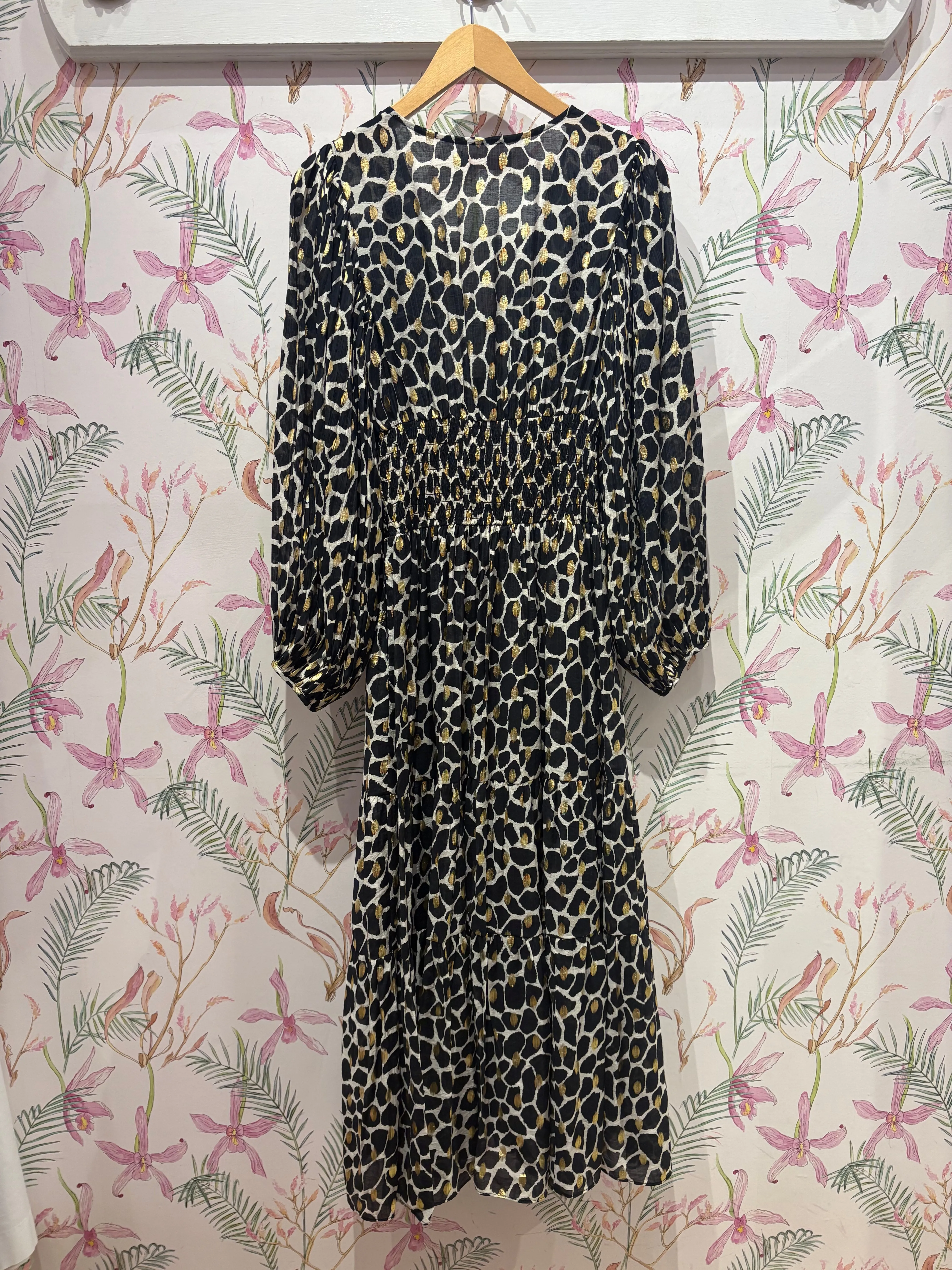 Soft Waist Unisex Option Stepping Stones Whispers Dress in Black