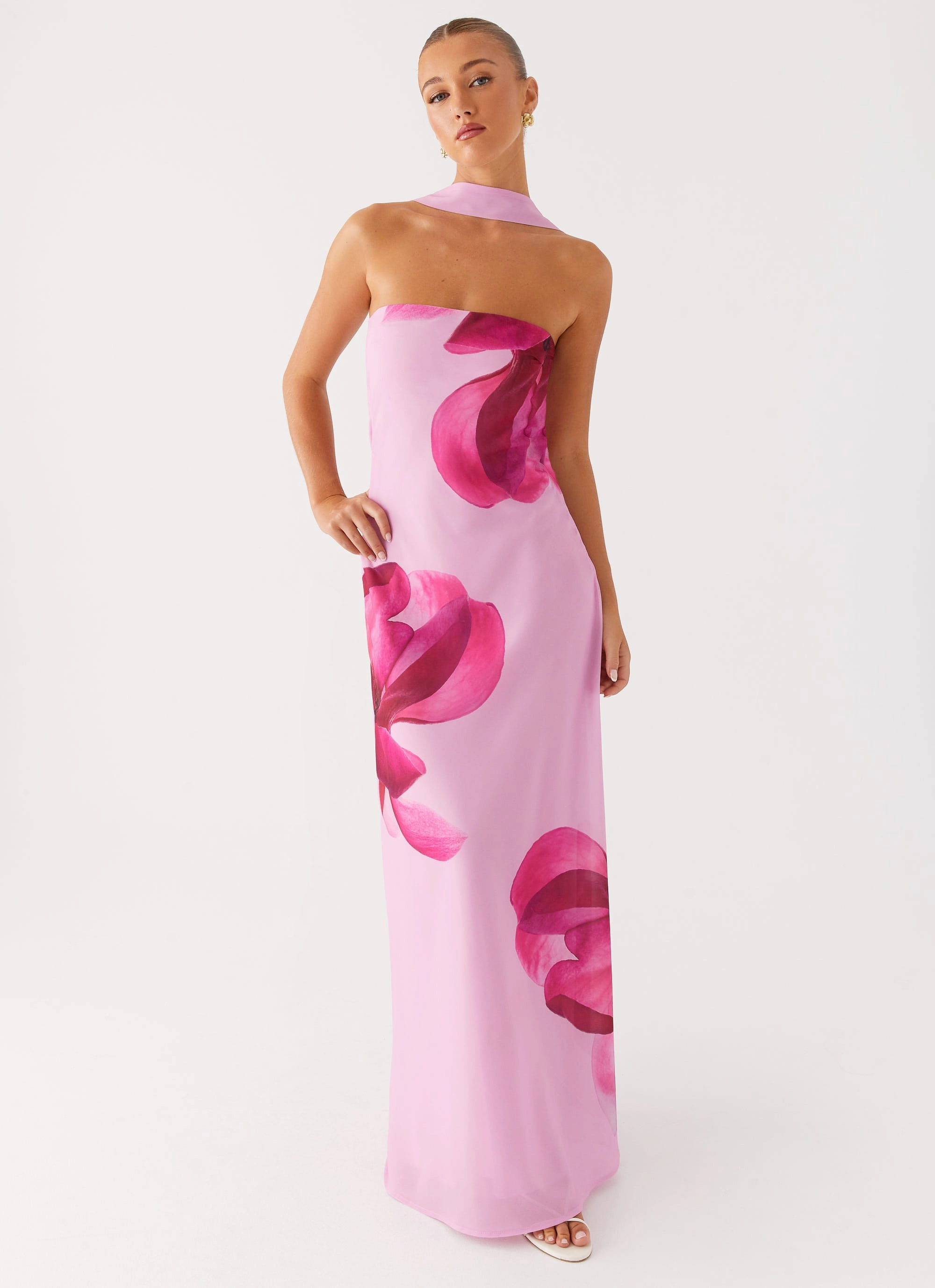 Chill Style Prim Maxi Dress - Pastel Pink