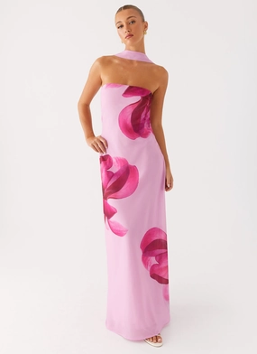 Prim Maxi Dress - Pastel Pink Everyday Comfort Chill Style Prim Maxi Dress - Pastel Pink