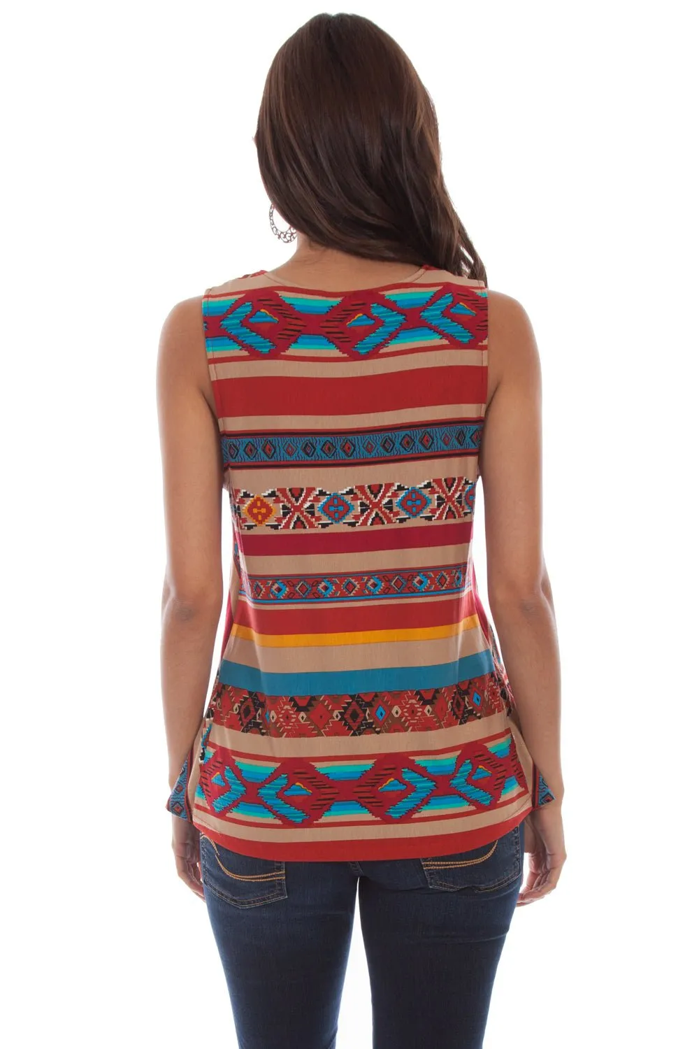 Fashionable Pick Premium Pima Cotton Scully Womens Serape Viscose Fly Away Tank Top