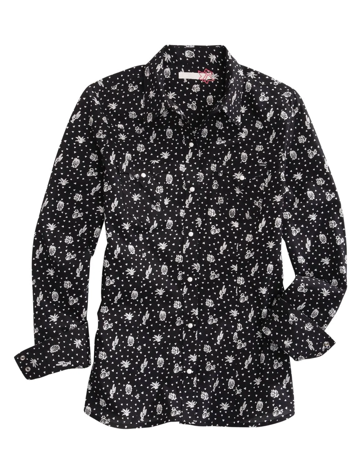 Wardrobe Essential High-End Finish Tin Haul Womens Desert Night Black 100% Cotton L/S Shirt