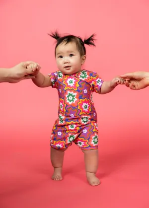 Psychedelic Flower | Baby Shorties Rashguard (Unisex)