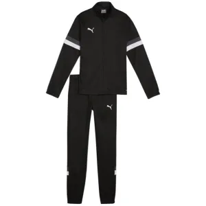 Puma Kids' Quick-Dry Tracksuit with Zippered Pockets and Stand-Up Collar in Black
