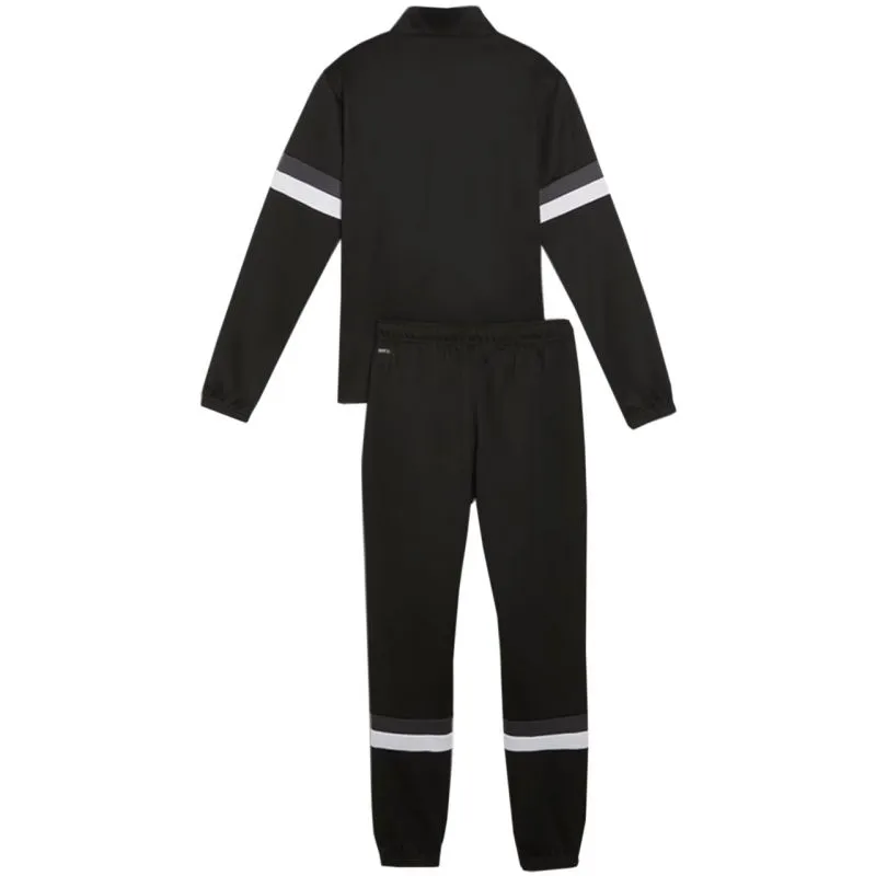 Puma Kids' Quick-Dry Tracksuit with Zippered Pockets and Stand-Up Collar in Black