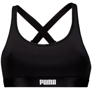 Puma Women's Performance Black Sports Bra with Molded Cups and Adjustable Straps