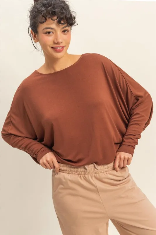 Casual Choice Anna Dolman Long Sleeve Top