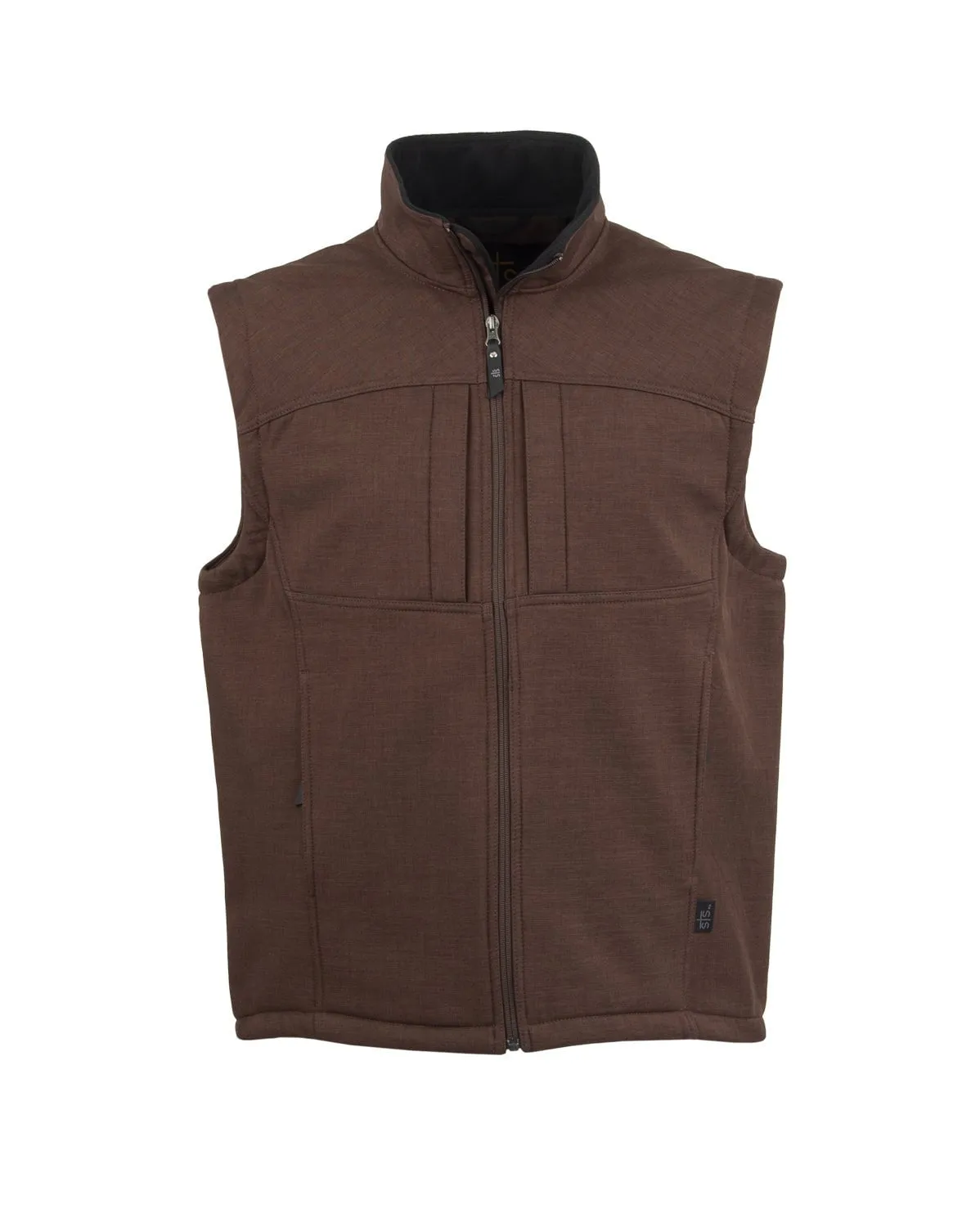 STS Ranchwear Womens Weston Vest Chocolate Poly/Spandex Fleece Vest Wardrobe Classic
