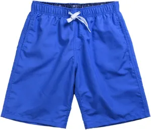 Quick Dry Shorts for Men with Elastic Waist Lightweight Swim Shorts Beach Pants Relaxed Fit Summer Activewear Bottoms