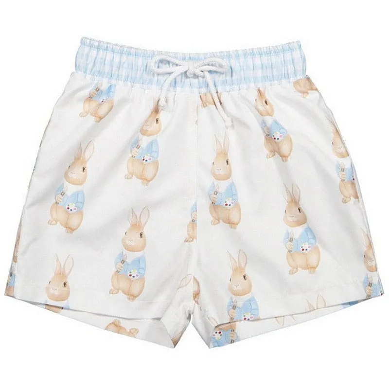 "Little Buuny" Boy's One Piece Boy's Swim Trunks