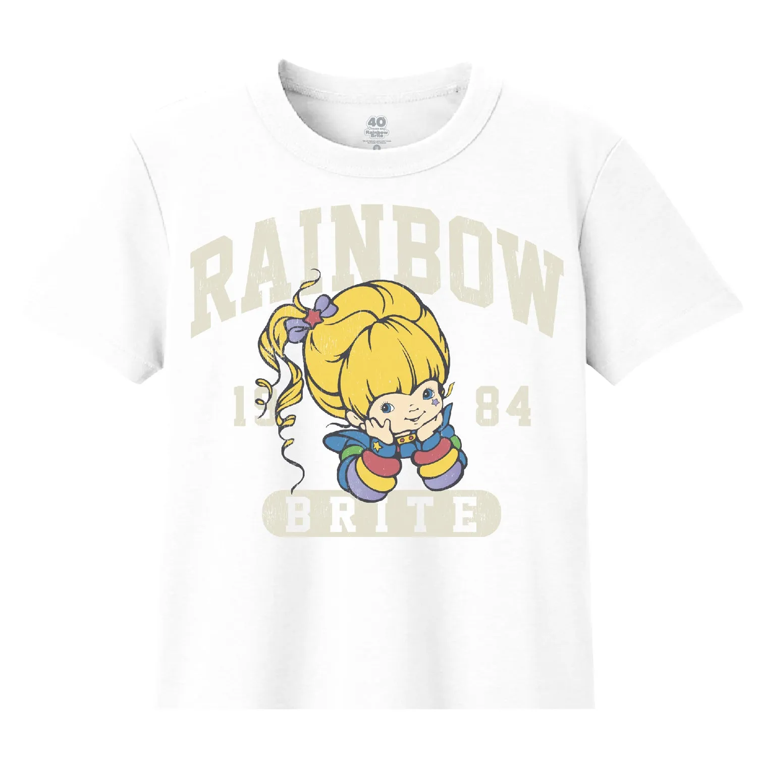 Rainbow Brite Collegiate Baby Tee