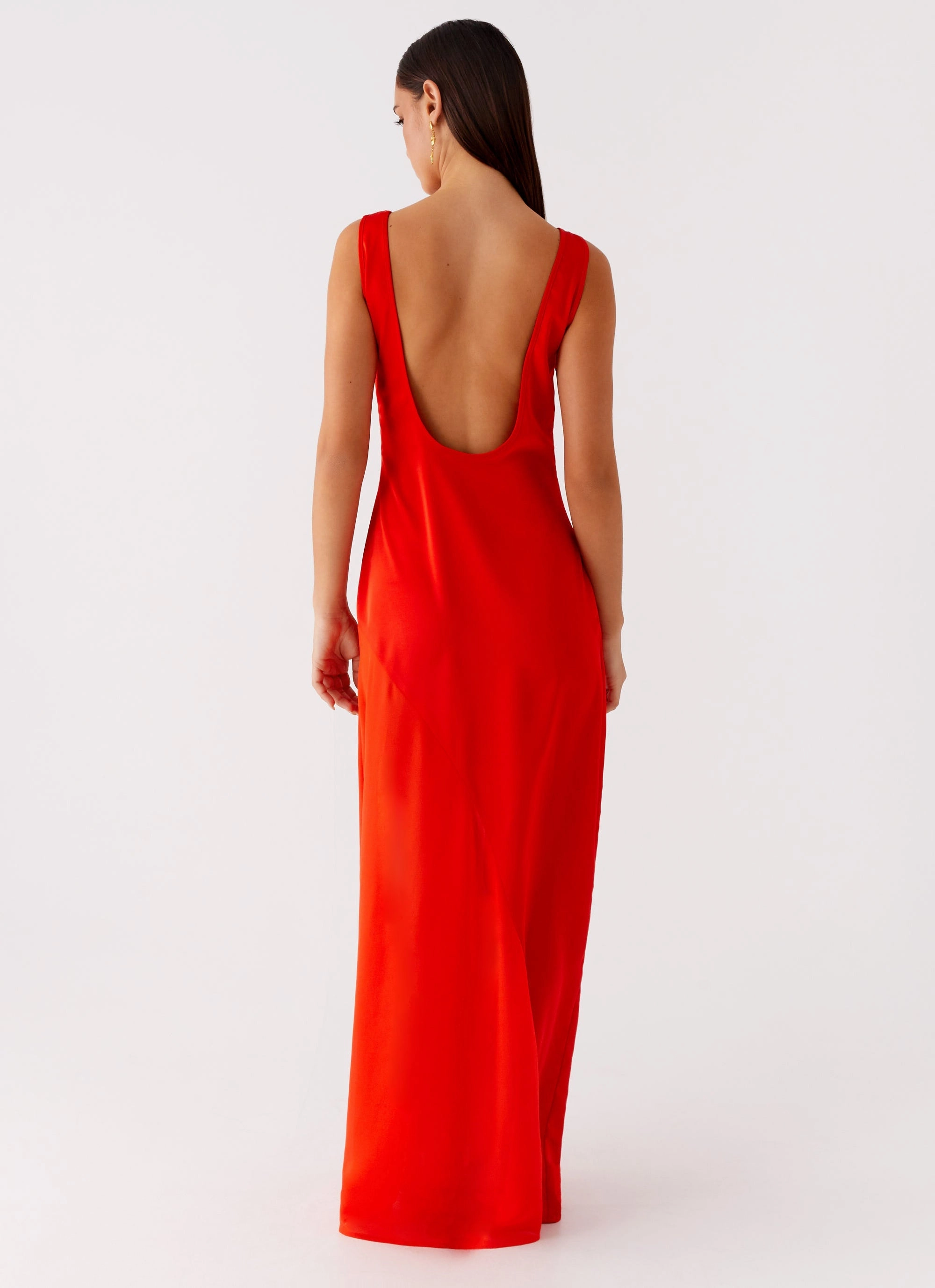 Ramiro Maxi Dress - Red Classic Appeal Timeless and Comfortable