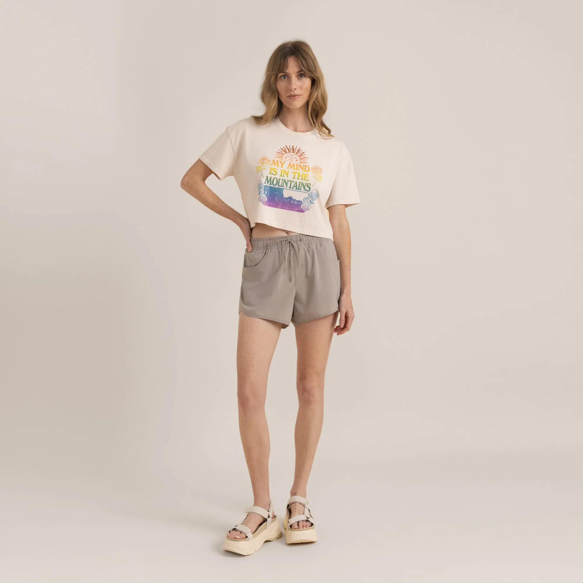 Rapids Hybrid Shorts - Rock