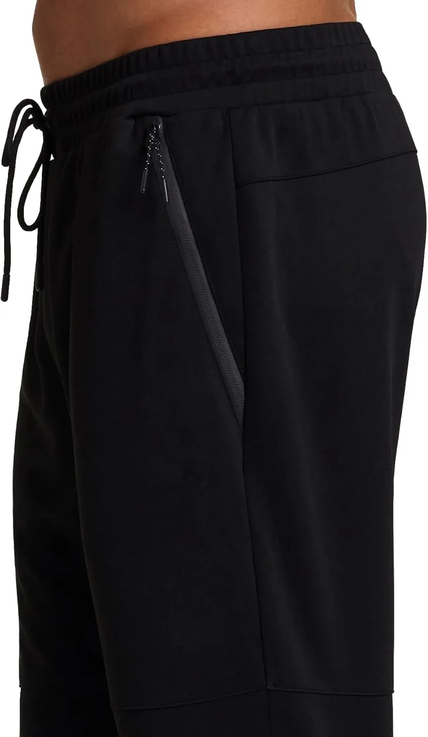 RBX Activewear Men's Running Pants Gym Joggers Lightweight Sweatpants for Men, Quick Drying Workout Pants with Zipper Pockets