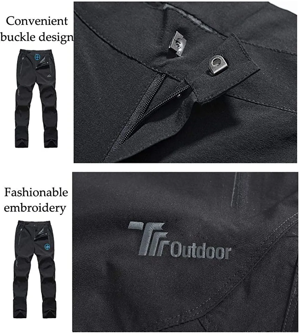 Rdruko Women'S Outdoor Lightweight Quick Dry Sportswear Water Resistant Hiking Pants with Pockets