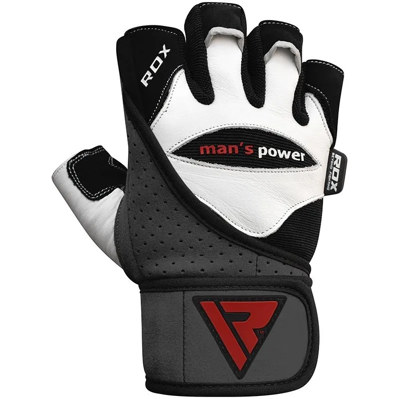 RDX- L1 Leather Bodybuilding Gym Gloves