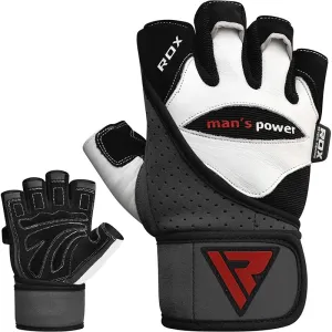 RDX- L1 Leather Bodybuilding Gym Gloves