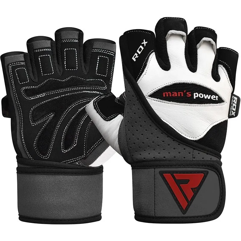 RDX- L1 Leather Bodybuilding Gym Gloves