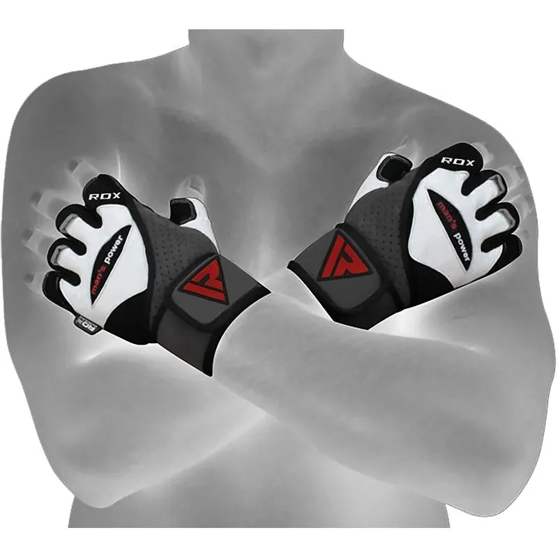 RDX- L1 Leather Bodybuilding Gym Gloves