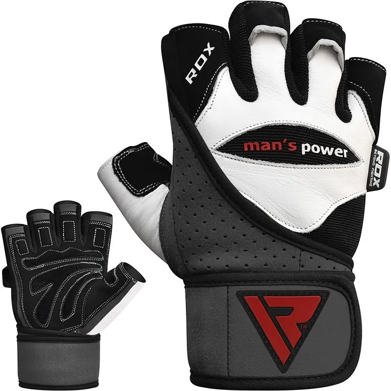 RDX- L1 Leather Bodybuilding Gym Gloves