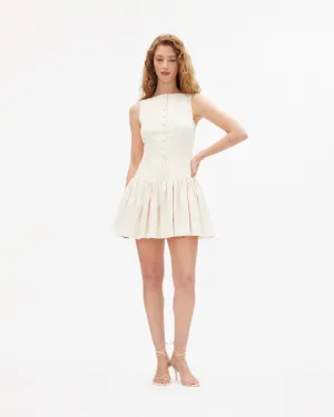 Rebecca Dress Leather Accent Minimalist Elegance Fit Mood Rebecca Dress