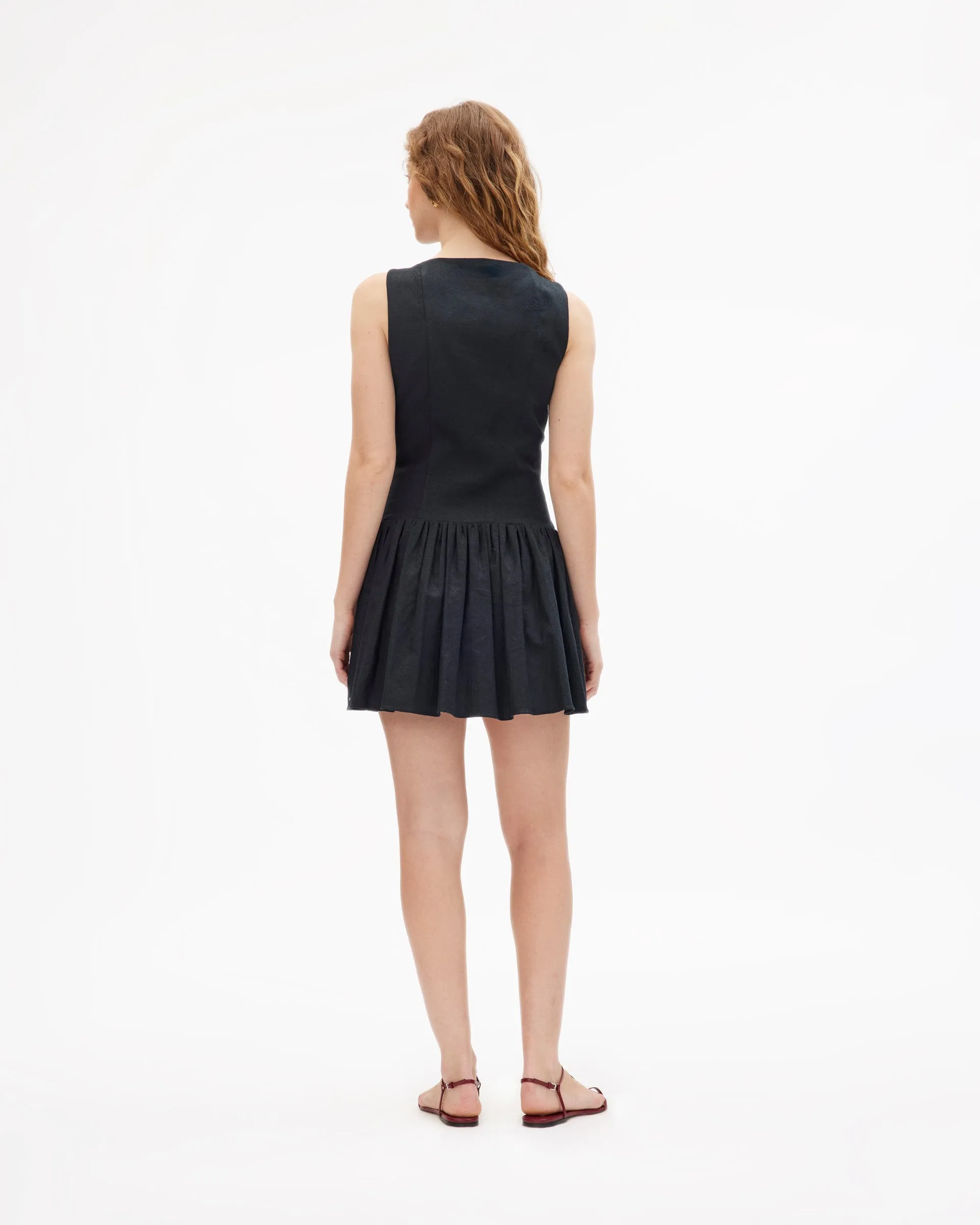 Scalloped-Edge Rebecca Dress