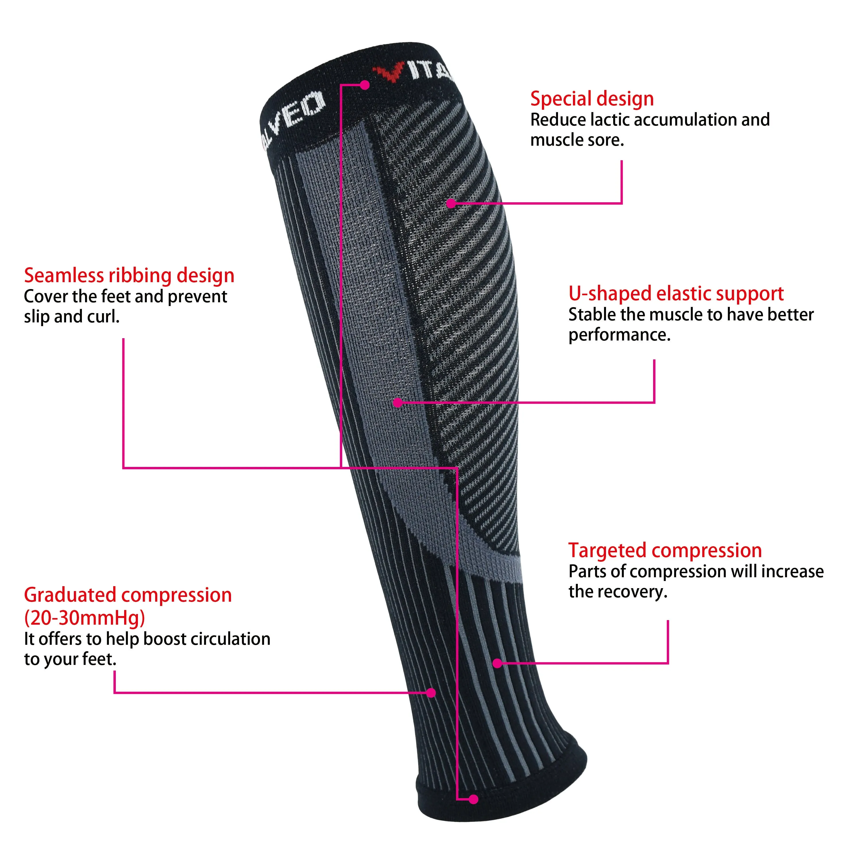 Recovery Compression Calf Sleeves (Pair)