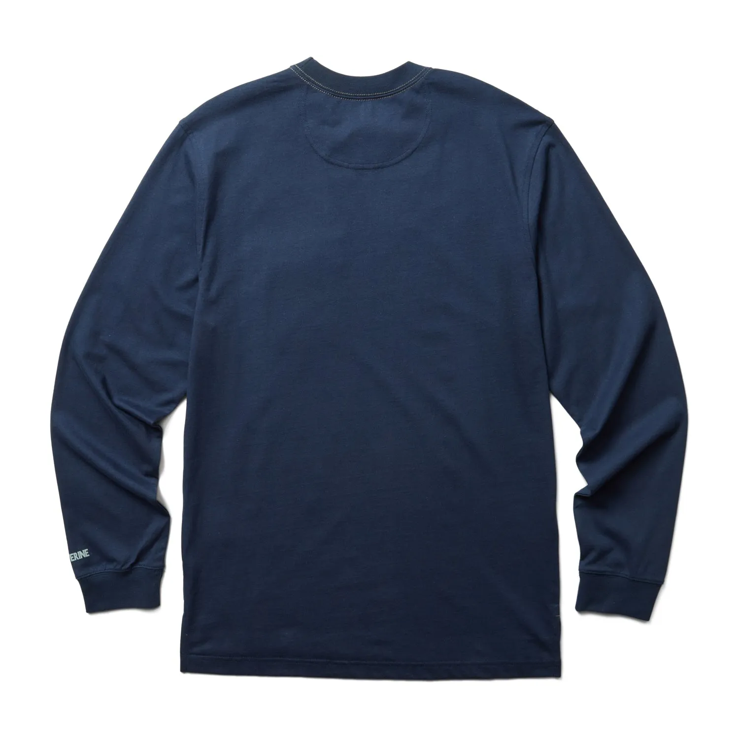 Wolverine Mens Navy 100% Cotton L/S Guardian Tee Errand Ready