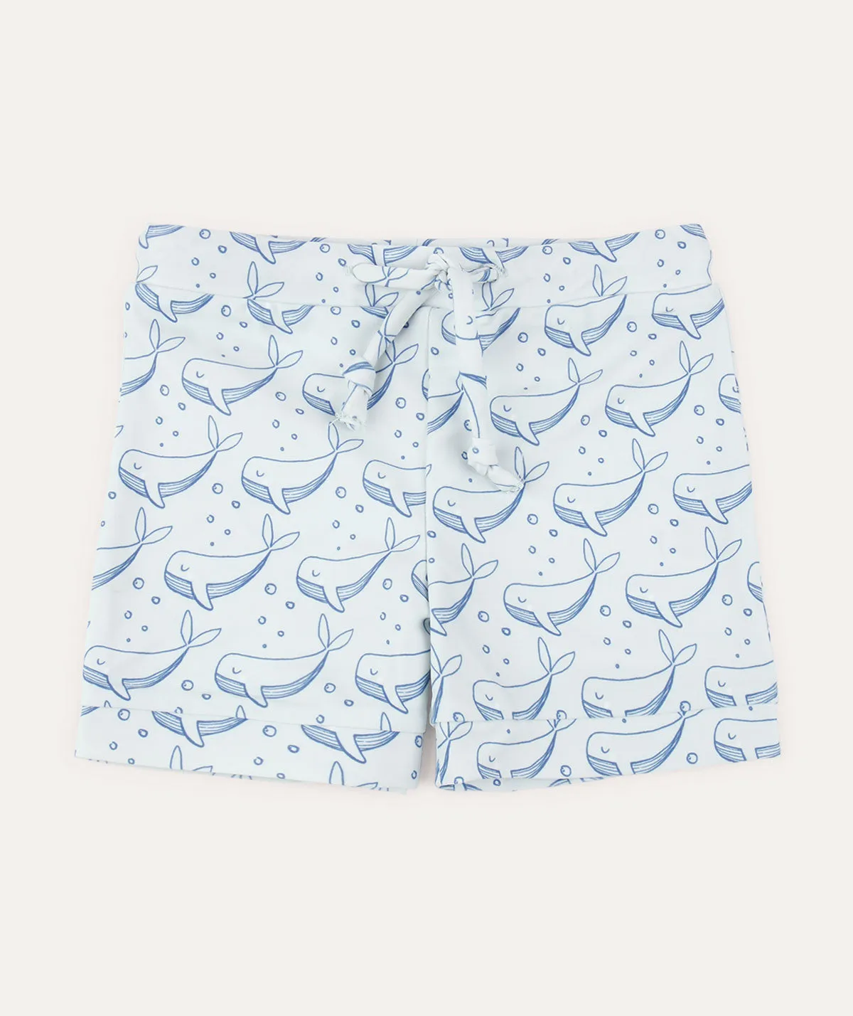 Recycled Swim Trunks -  Bubbles Whale Print