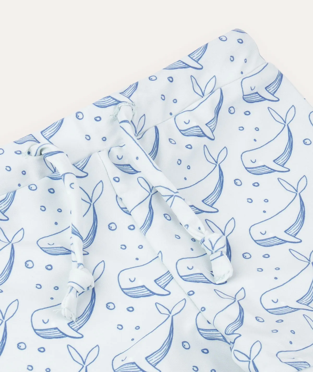 Recycled Swim Trunks -  Bubbles Whale Print