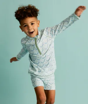Recycled Swim Trunks -  Bubbles Whale Print