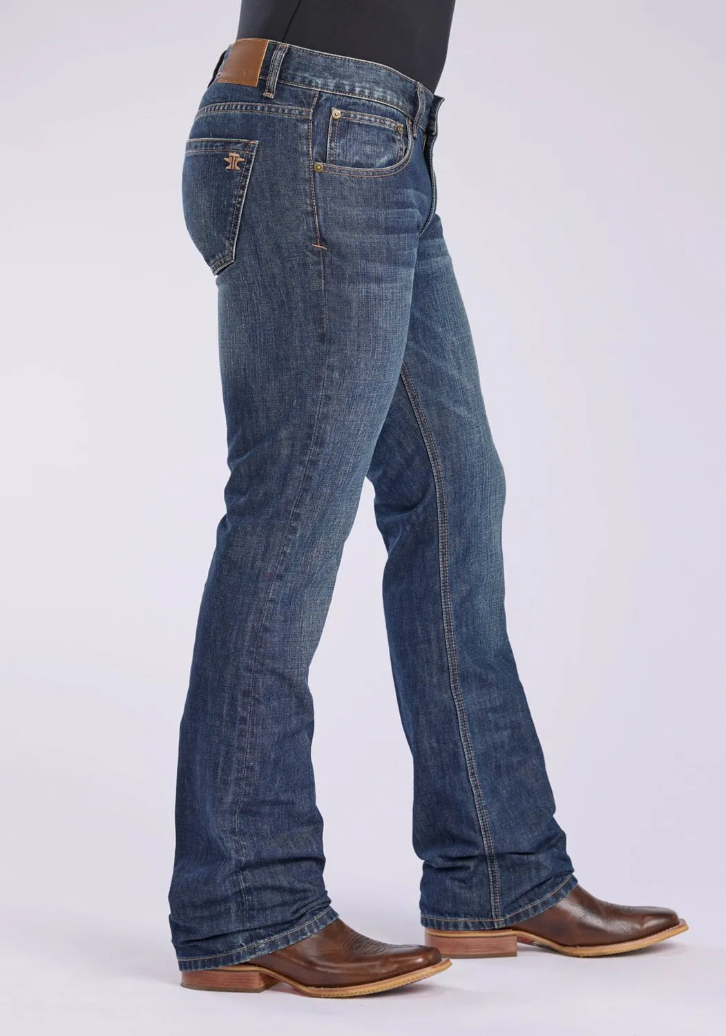 Wardrobe Classic Tin Haul Mens 1660 Jagger X Back Pkt Blue 100% Cotton Jeans