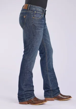Refined Edge Tin Haul Mens 1660 Jagger X Back Pkt Blue 100% Cotton Jeans Timeless Fit Functional Waistband Tin Haul Mens 1660 Jagger X Back Pkt Blue 100% Cotton Jeans