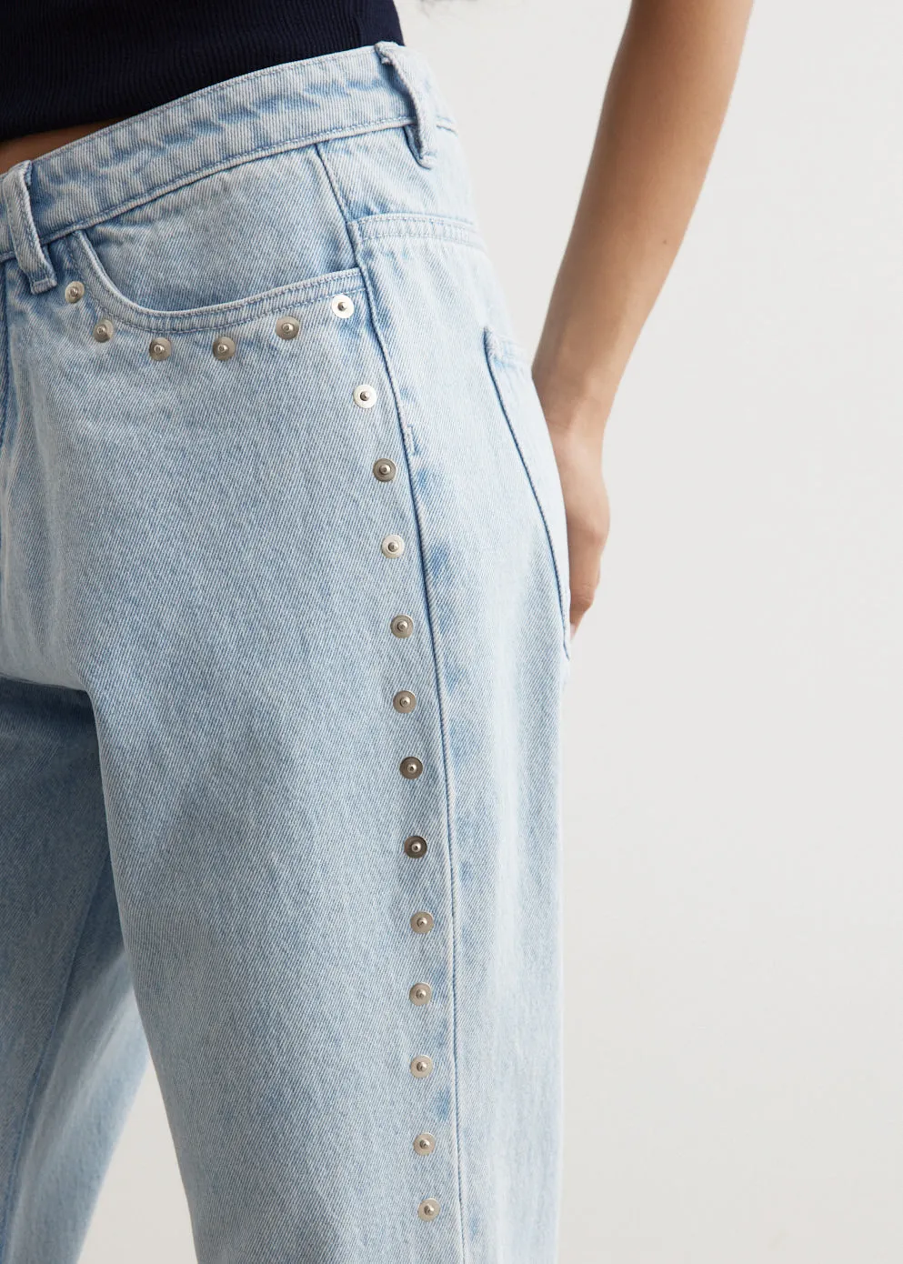 Refined Texture Crowd Jeans Party Look Luxury