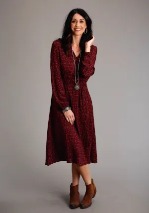 Refined Texture Stetson Womens Ditzy Western Wine 100% Rayon L/S Dress Stetson Womens Ditzy Western Wine 100% Rayon L/S Dress Outdoor Enthusiast Sunny Vibes Teen Outfit Eco Friendly Chill Outfit Road Trip