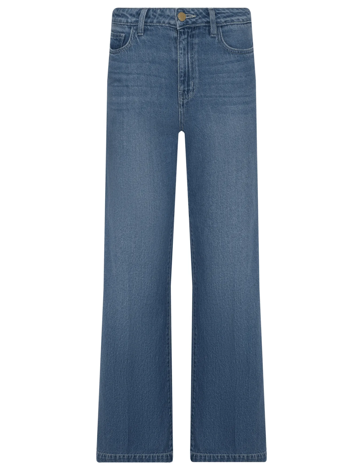Bold Road Trip L??AGENCE Scottie High Rise Wide Leg Jeans in Fargo