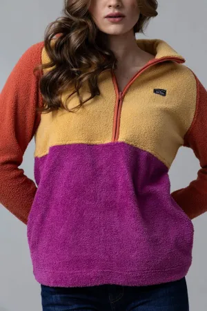 Regular Rise Kimes Ranch Womens Roswell Polar Burnt Orange 100% Polyester Fleece Jacket Kimes Ranch Womens Roswell Polar Burnt Orange 100% Polyester Fleece Jacket Rainy Day Winter Warmth Autumn Days Light Washed