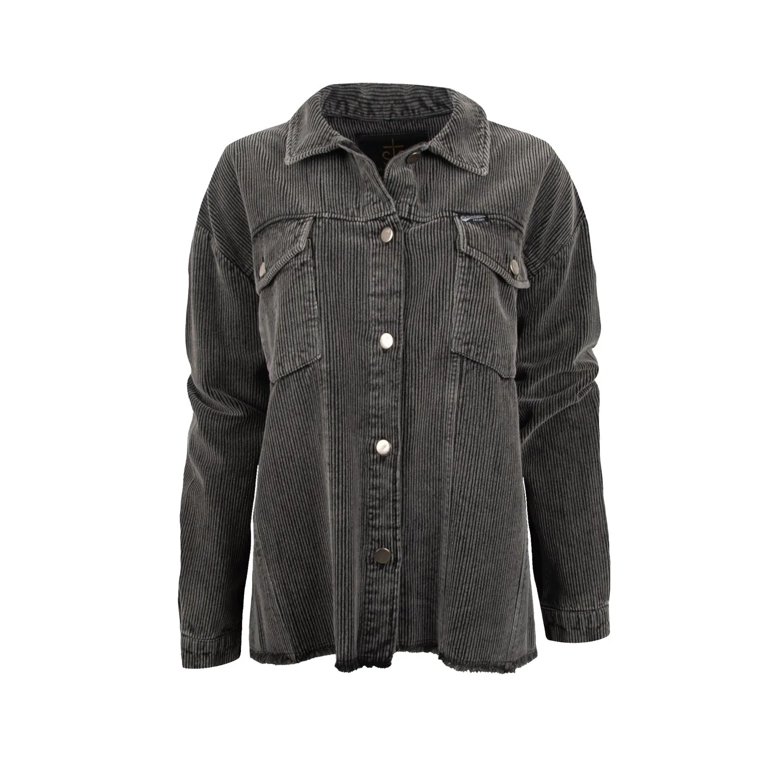 All-day Comfort Fit Ready STS Ranchwear Womens Abby Shirt Charcoal 100% Cotton Cotton Jacket