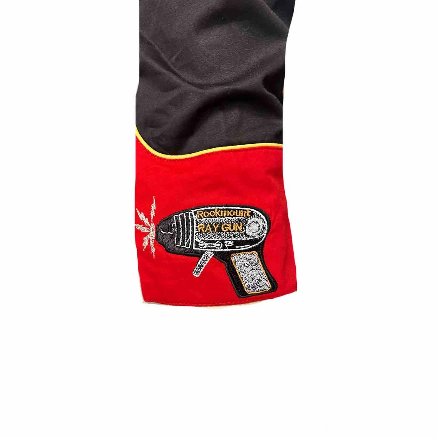 Layering Piece Rockmount Mens 2-Tone Atomic Cowboy Black/Red 100% Cotton L/S Shirt