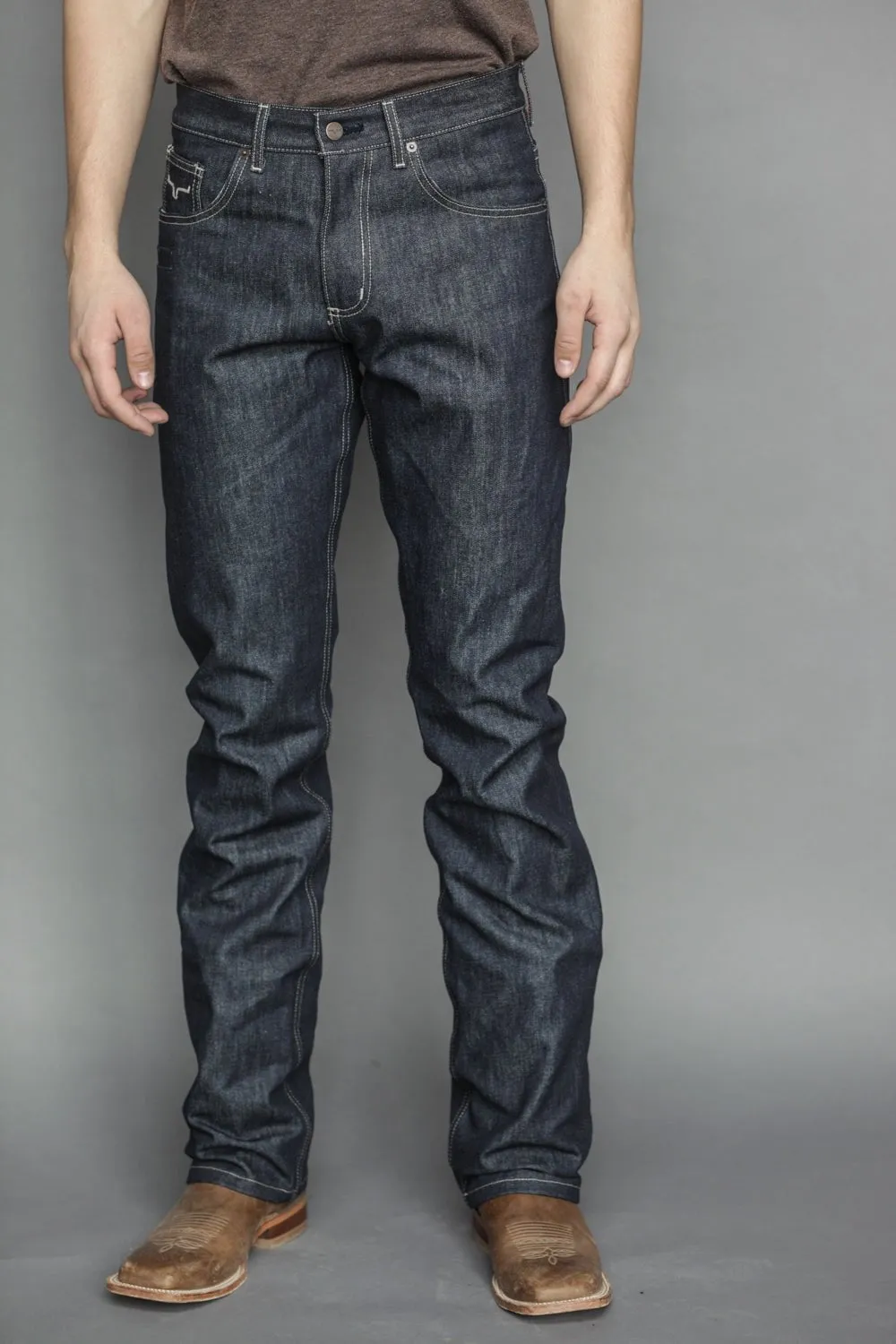 Classic Cut Kimes Ranch Mens Raw James Jeans Blue 100% Cotton 33x38