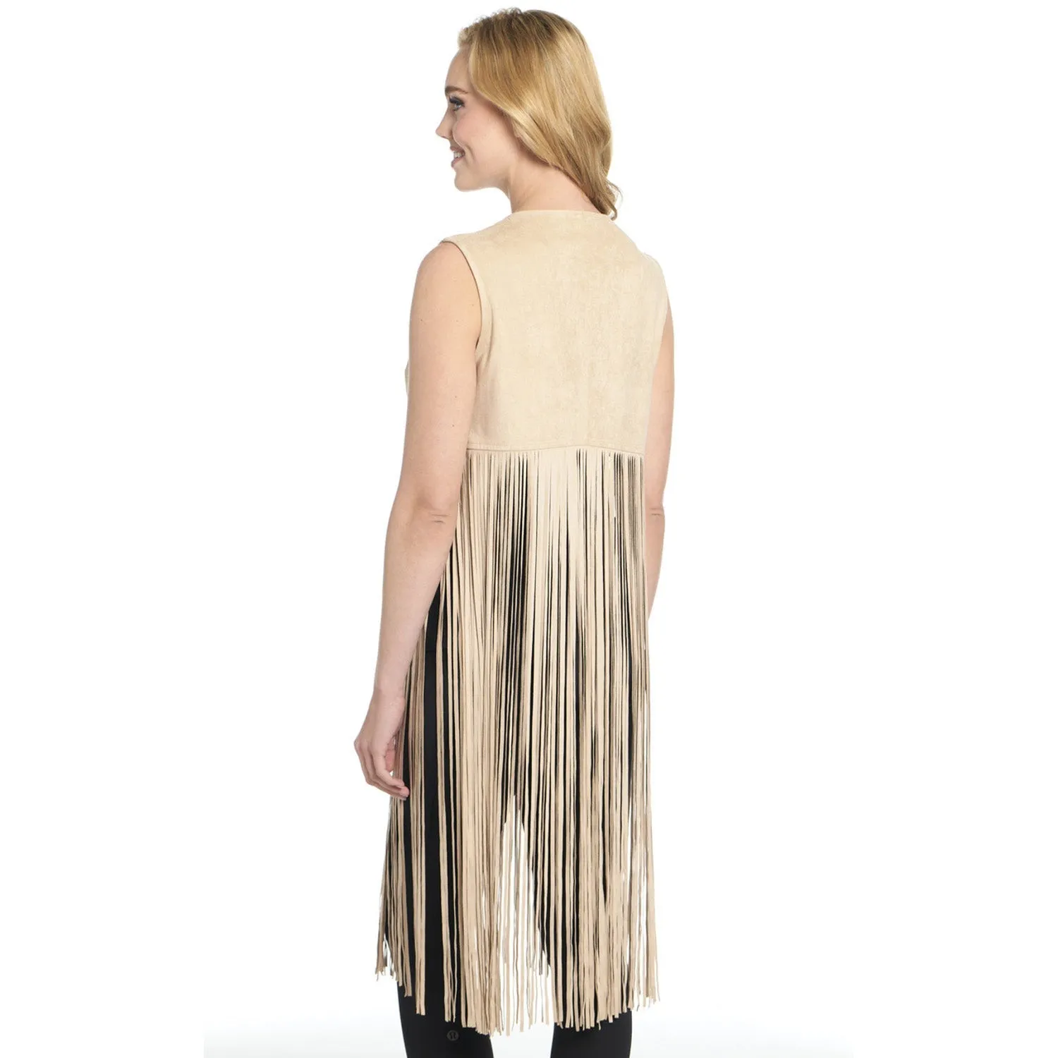Party Look Weekend Warrior Cripple Creek Womens Double-Faced Drifting Sand 100% Polyester Faux Leather Vest
