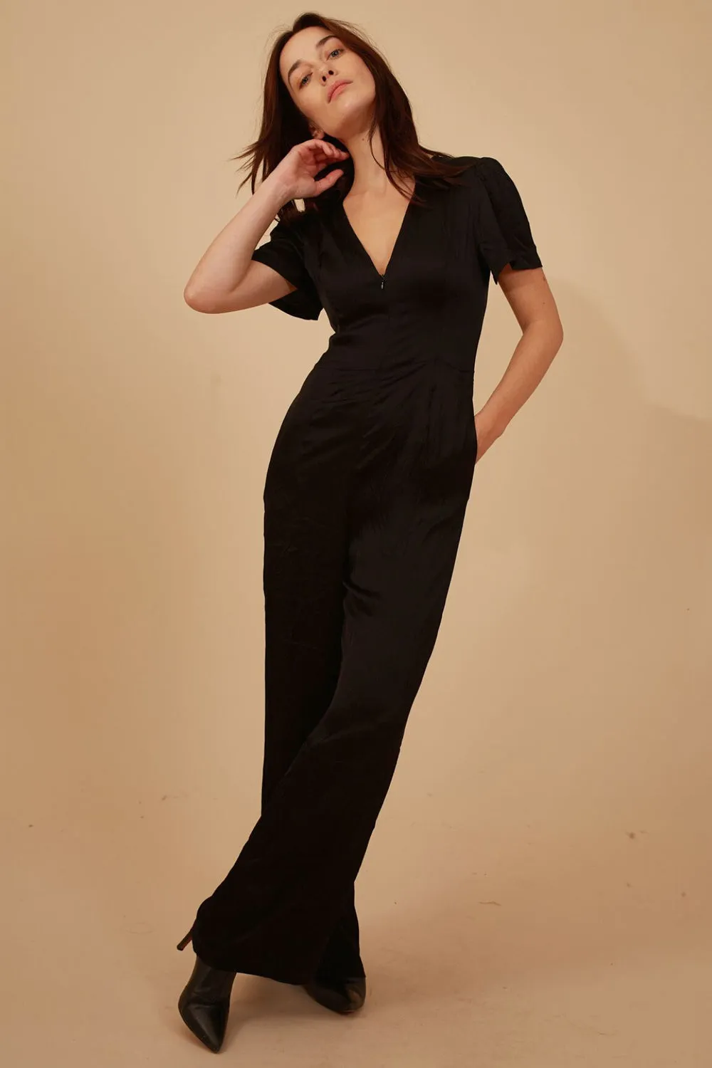 Corrie Jumpsuit in Black Casual Vibes