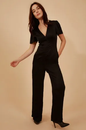 Relaxed Vibe Corrie Jumpsuit in Black Corrie Jumpsuit in Black Fall Outfit