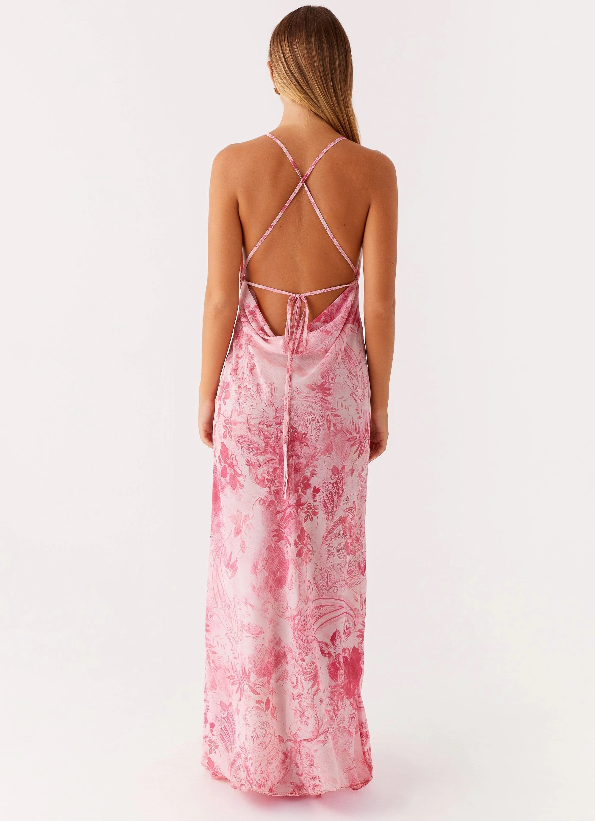 Movement Ready Clean Cut Tara Maxi Dress - Pink Print