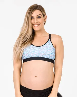 Relove ** Breastfeeding Sports Bra - Smoothie Crop Confetti Black