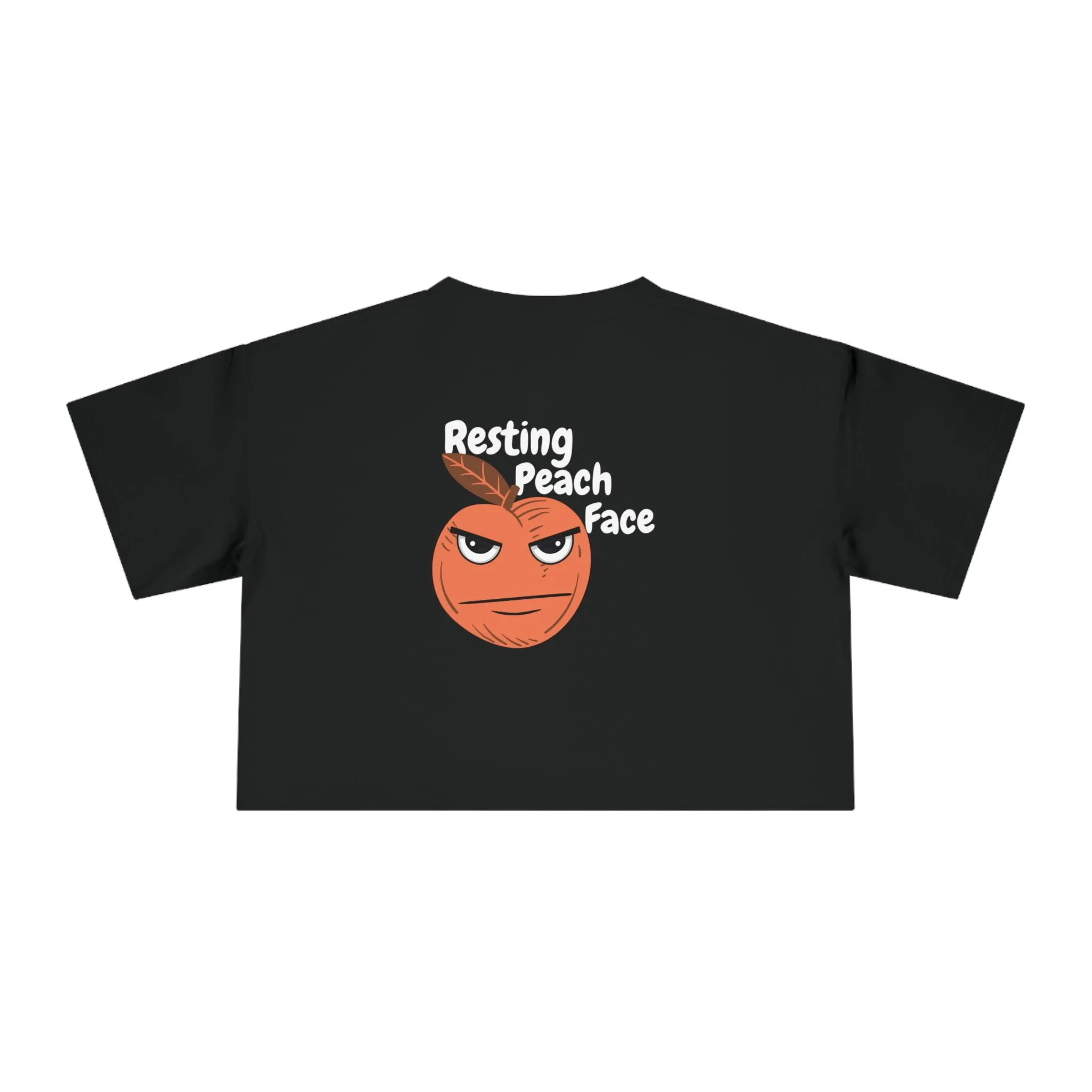 Resting Peach Face Women's Crop Tee
