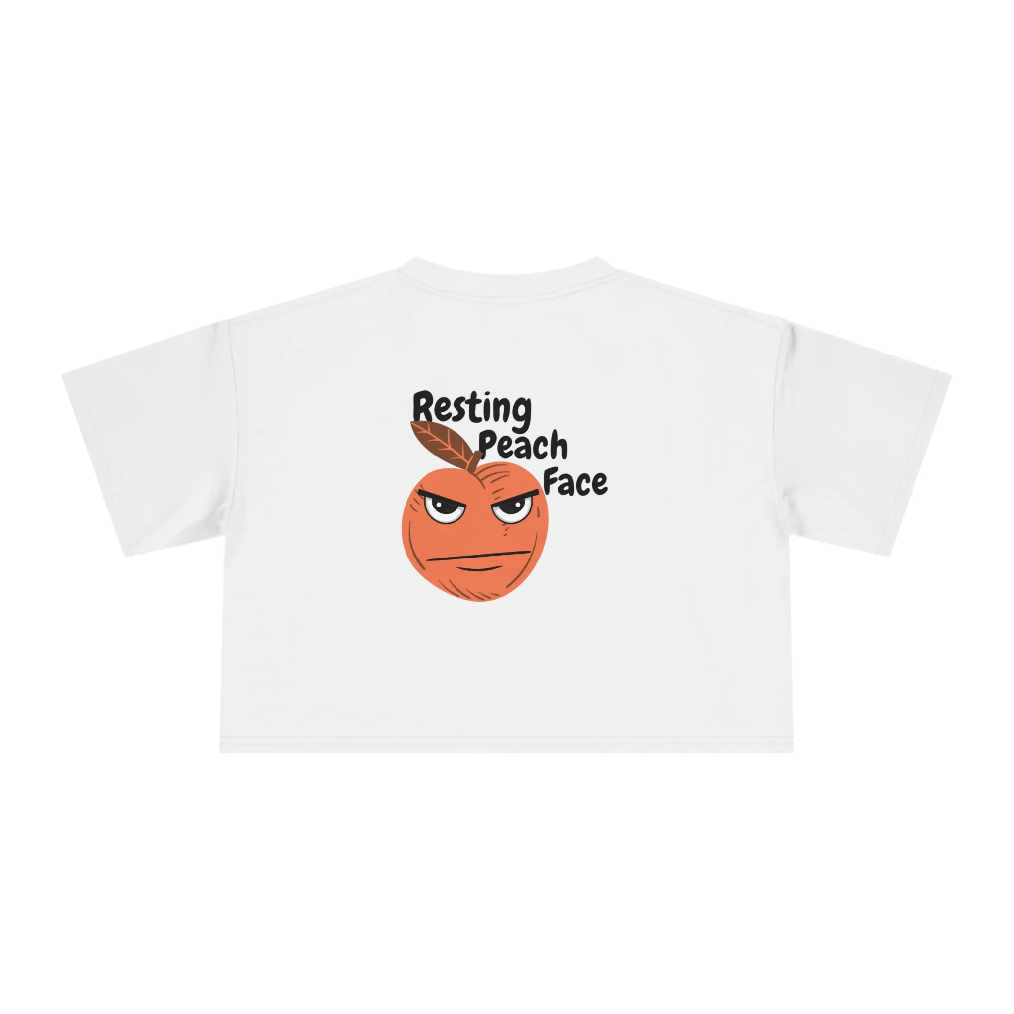 Resting Peach Face Women's Crop Tee
